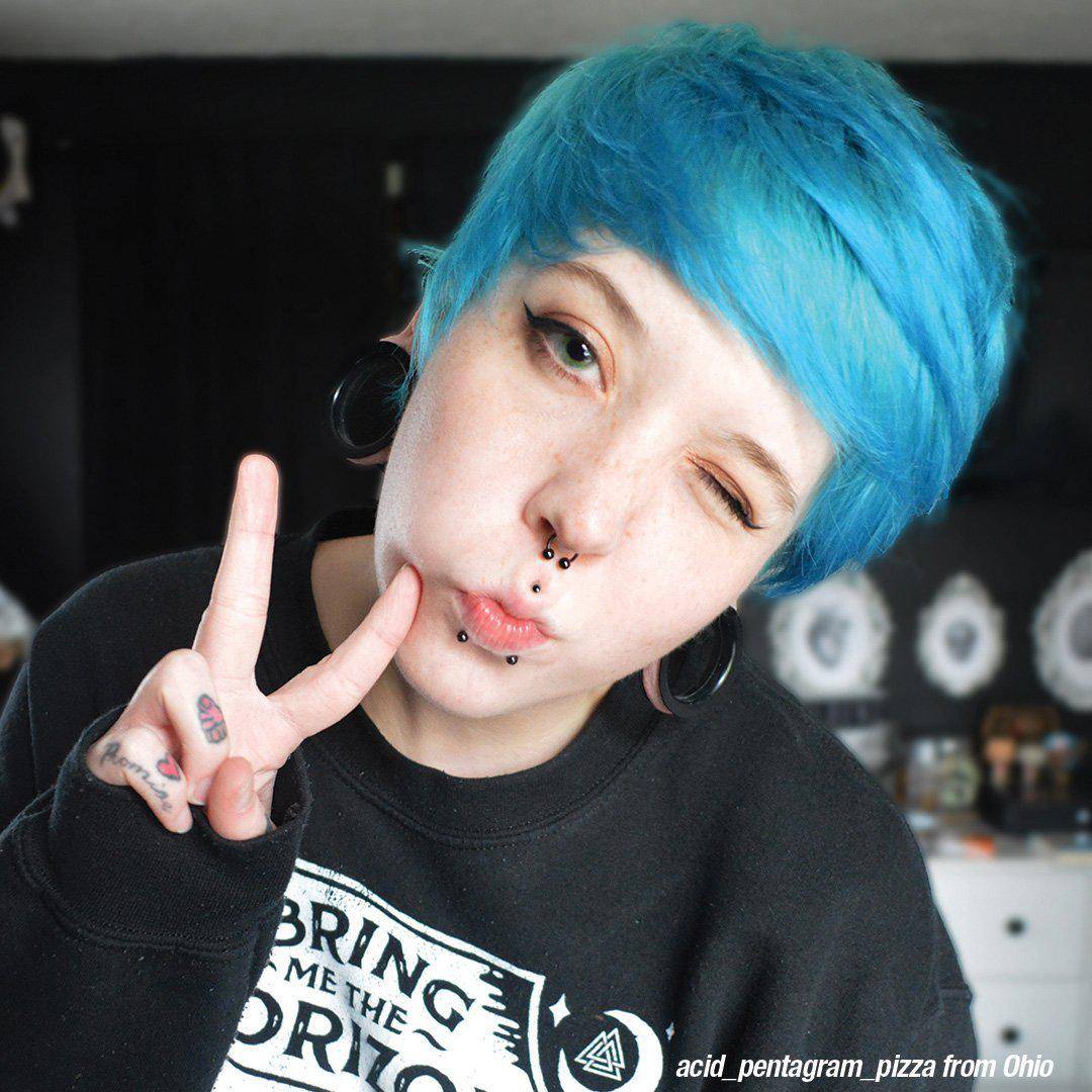 Kreminiai nuplaunami trumpalaikiai plaukų dažai Manic Panic High Voltage Bad Boy Blue